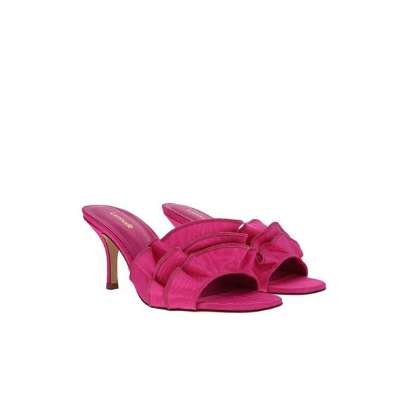 Larroudé Colette Ruffle Slide Sandal Magenta Pink Women’s Size 11 - Picture 12 of 12